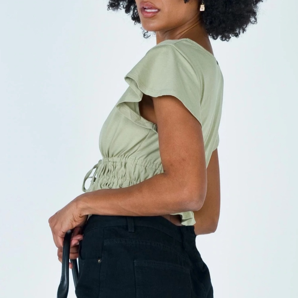 Princess Polly | Tie Front Crop Top - Picture 11 of 14